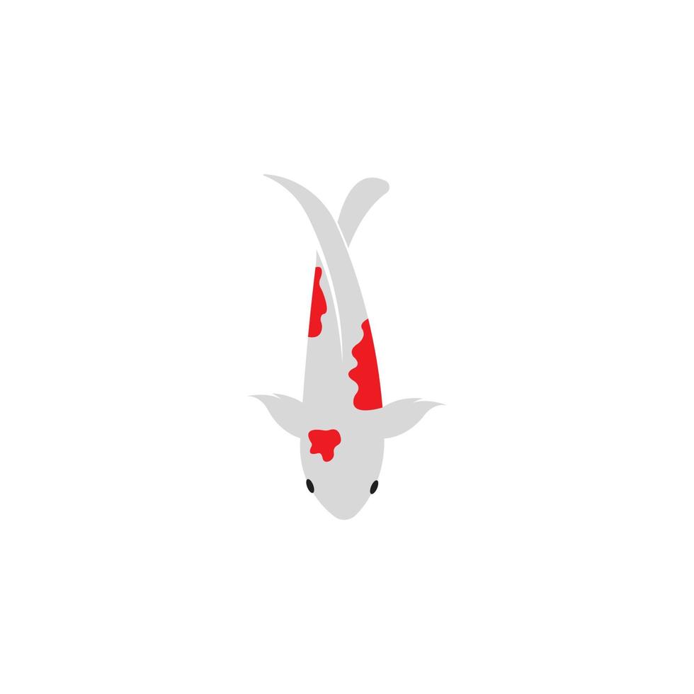 Koi-Fisch-Logo-Vektor vektor