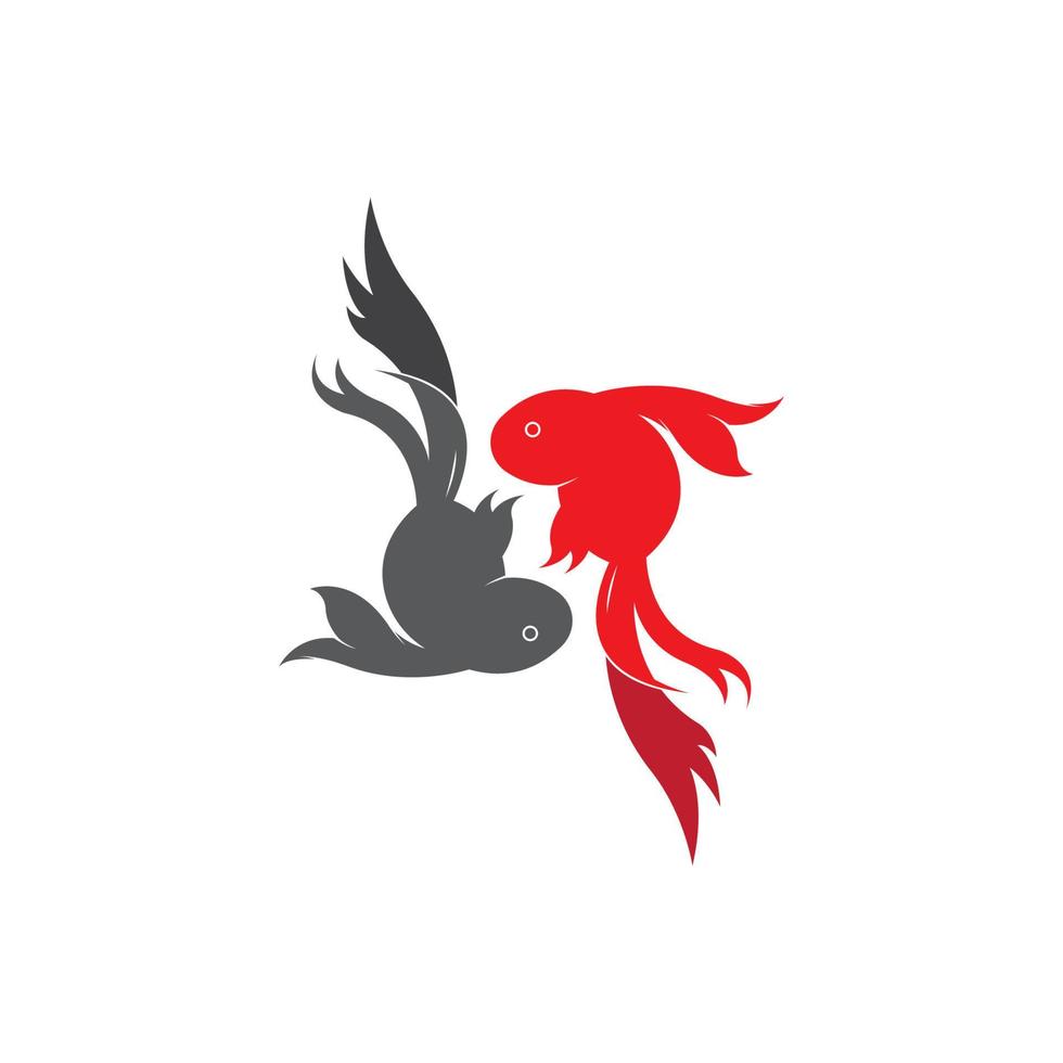 Koi-Fisch-Logo-Vektor vektor