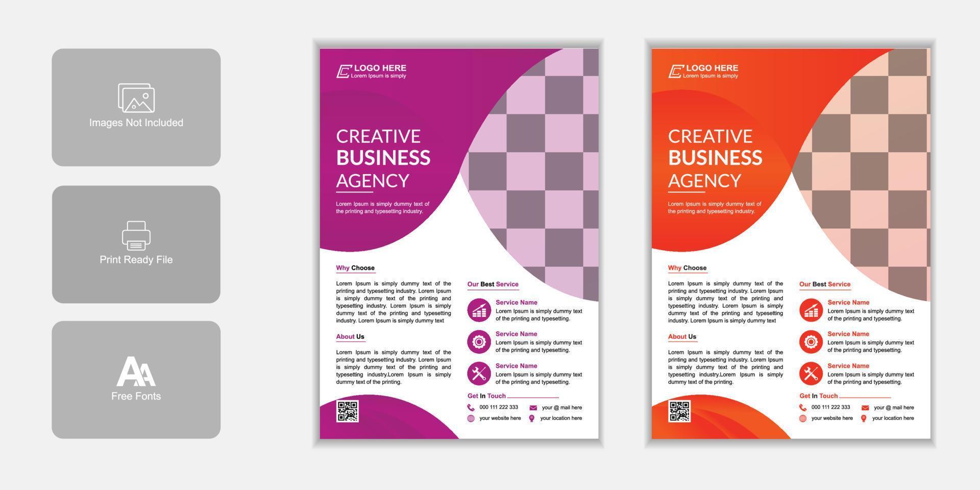 corporate business flyer affisch broschyr design multipurpose bakgrund medicinsk hälsa byrå flyer vektor