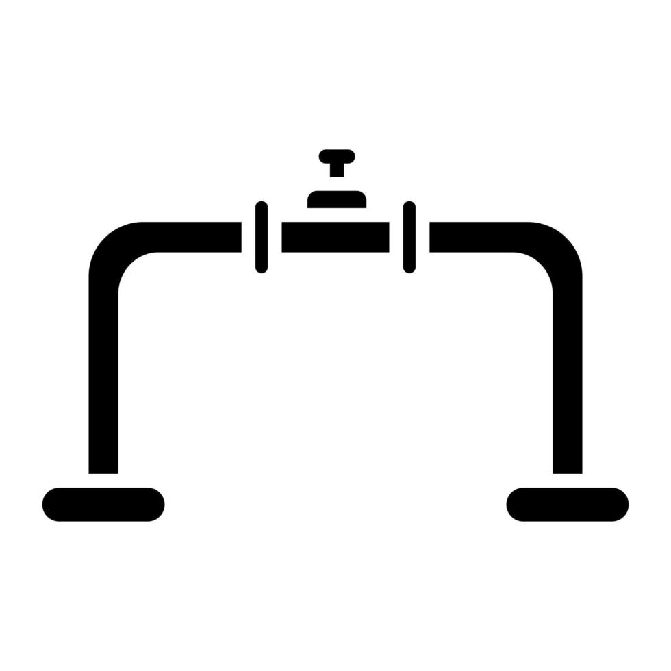 Pipeline-Glyphe-Symbol vektor