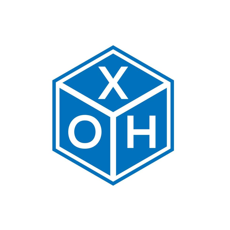 Xoh-Brief-Logo-Design auf weißem Hintergrund. xoh kreatives Initialen-Buchstaben-Logo-Konzept. Xoh-Buchstaben-Design. vektor