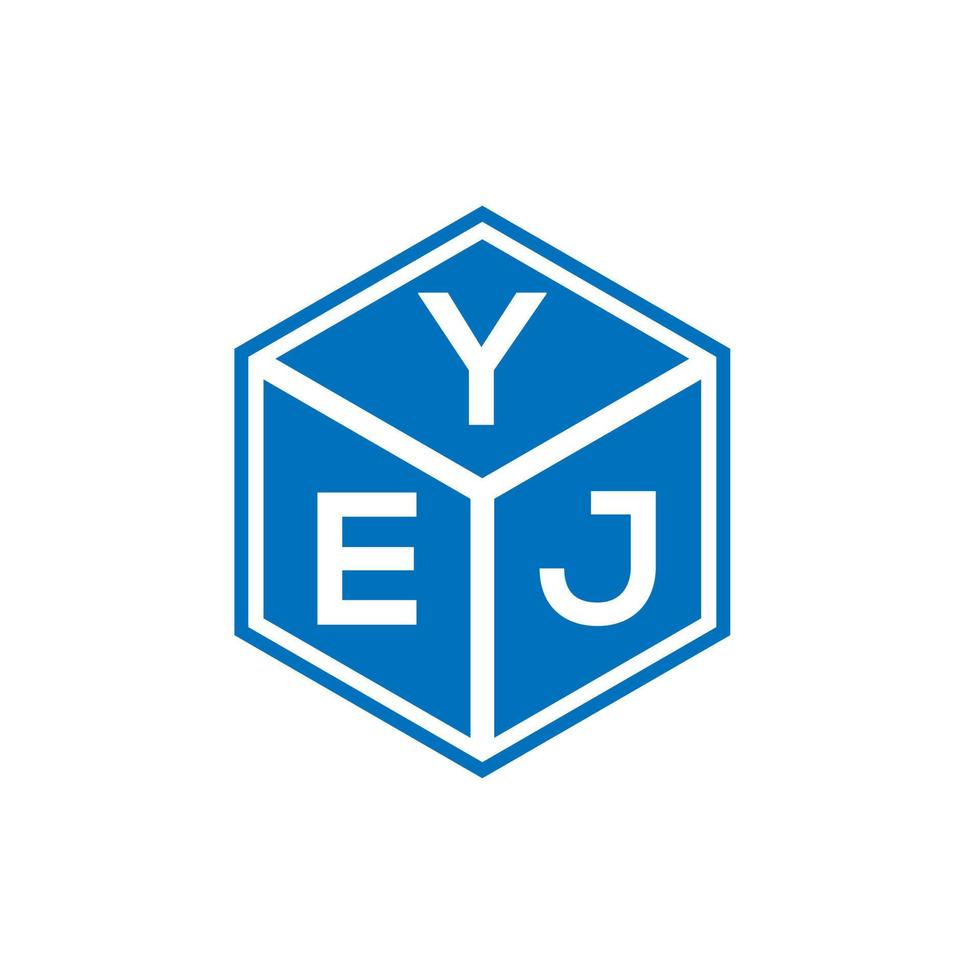 Yej-Brief-Logo-Design auf weißem Hintergrund. yej kreative Initialen schreiben Logo-Konzept. yej Briefgestaltung. vektor