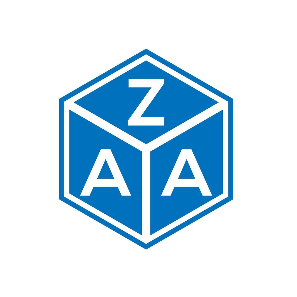 zaa-Buchstaben-Logo-Design auf weißem Hintergrund. zaa kreative Initialen schreiben Logo-Konzept. zaa Briefgestaltung. vektor