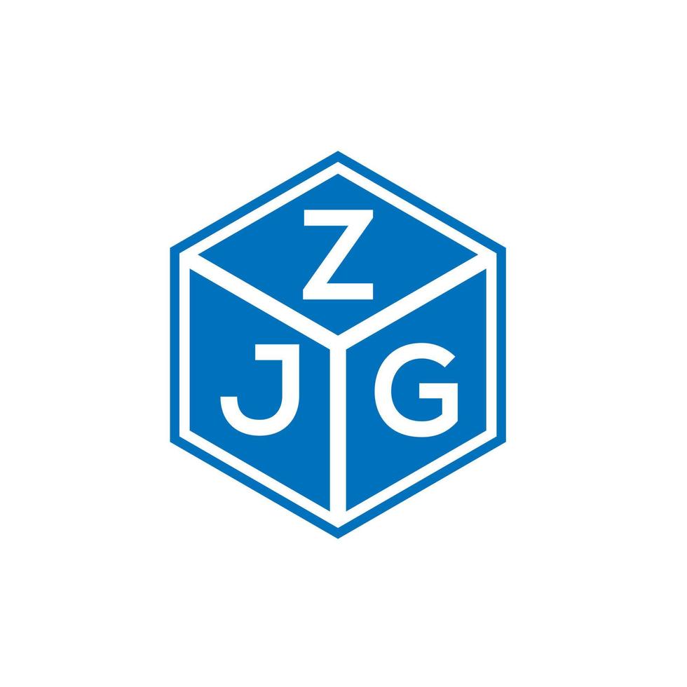 zjg-Buchstaben-Logo-Design auf weißem Hintergrund. zjg kreatives Initialen-Buchstaben-Logo-Konzept. zjg Briefgestaltung. vektor
