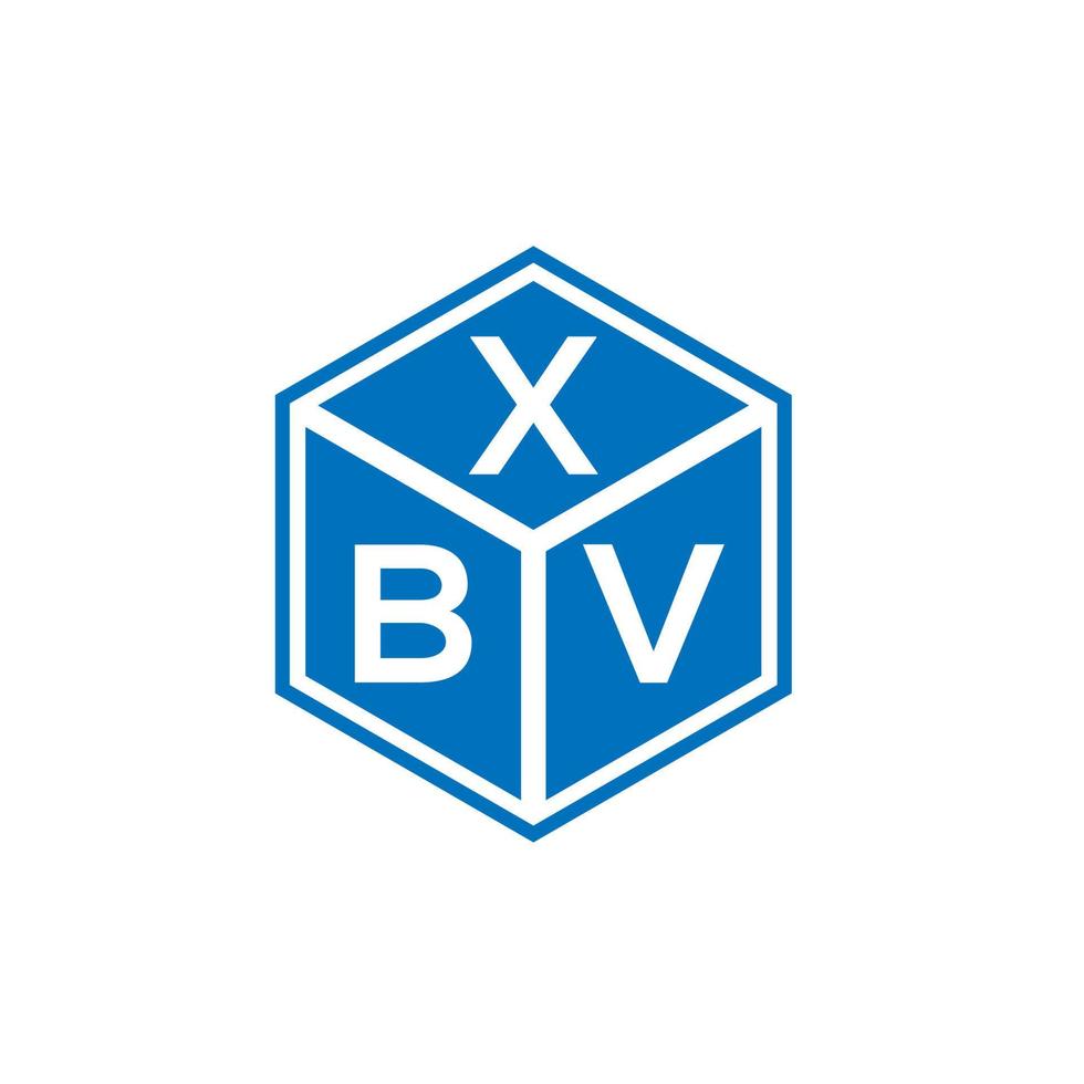 Xbv-Brief-Logo-Design auf weißem Hintergrund. xbv kreative Initialen schreiben Logo-Konzept. xbv Briefgestaltung. vektor