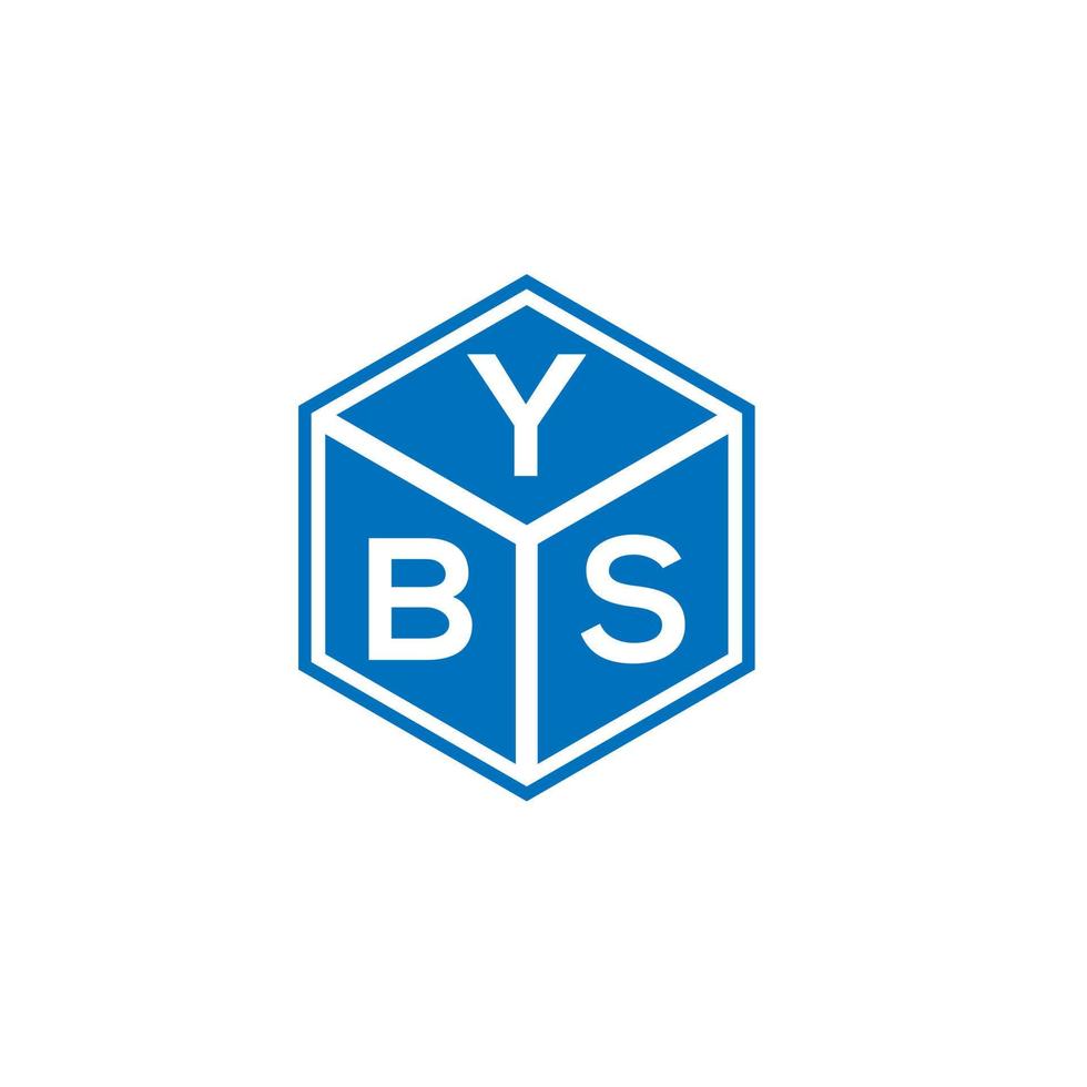 . ybs kreativa initialer bokstavslogotyp koncept. ybs letter design.ybs letter logo design på vit bakgrund. ybs kreativa initialer bokstavslogotyp koncept. ybs bokstavsdesign. vektor