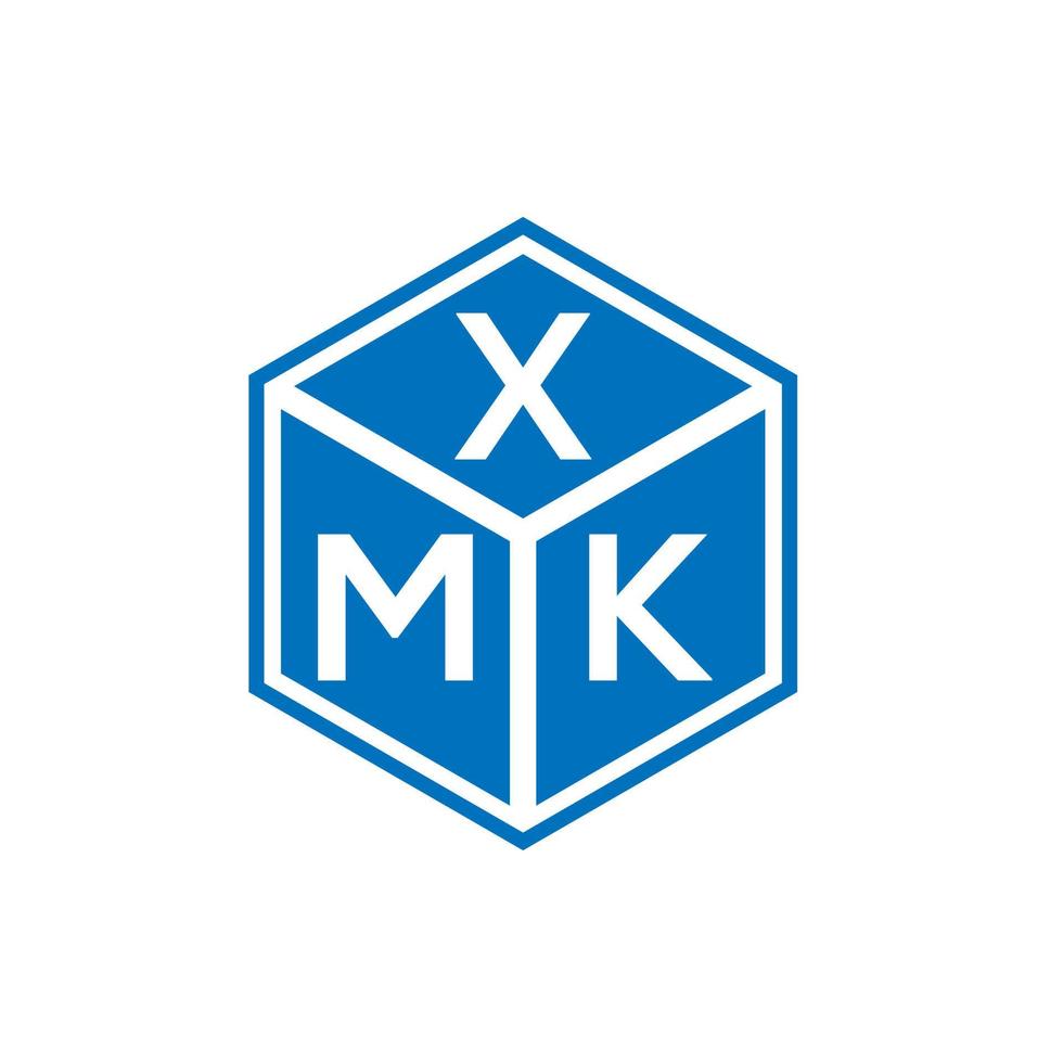 xmk brev logotyp design på vit bakgrund. xmk kreativa initialer bokstavslogotyp koncept. xmk bokstavsdesign. vektor