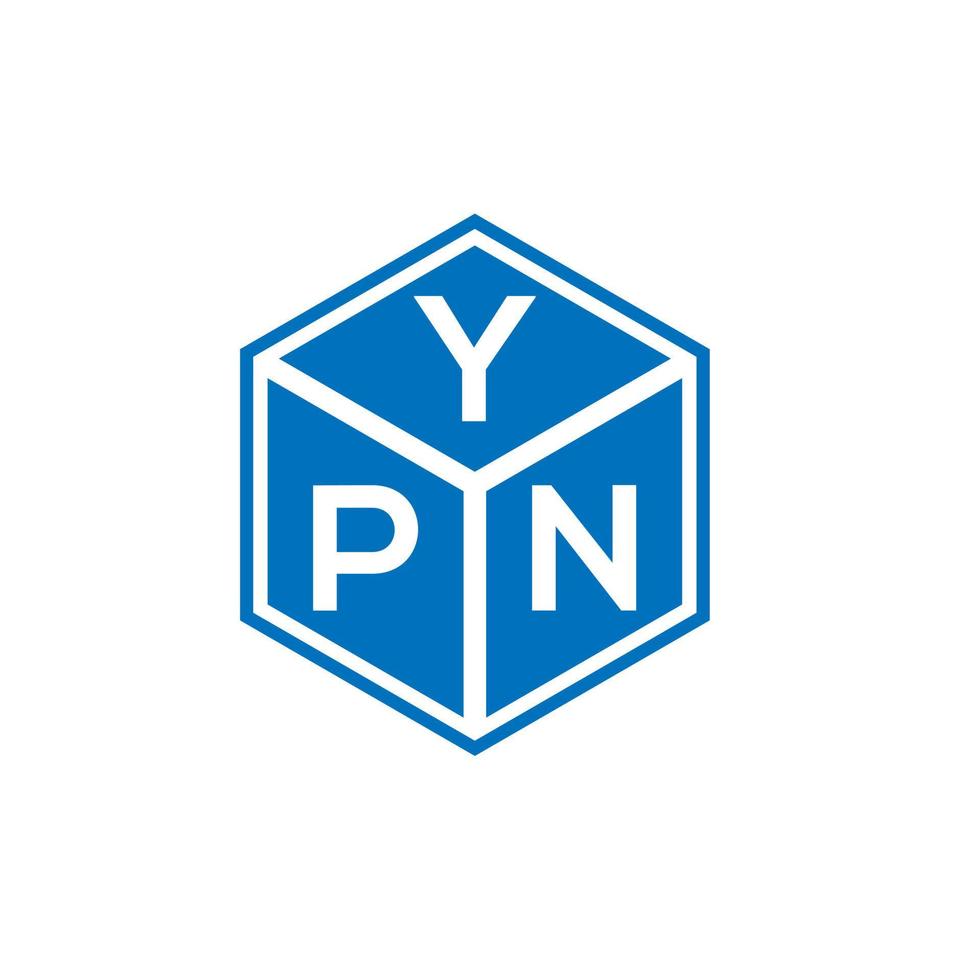 YPN-Brief-Logo-Design auf weißem Hintergrund. ypn kreative Initialen schreiben Logo-Konzept. ypn Briefgestaltung. vektor