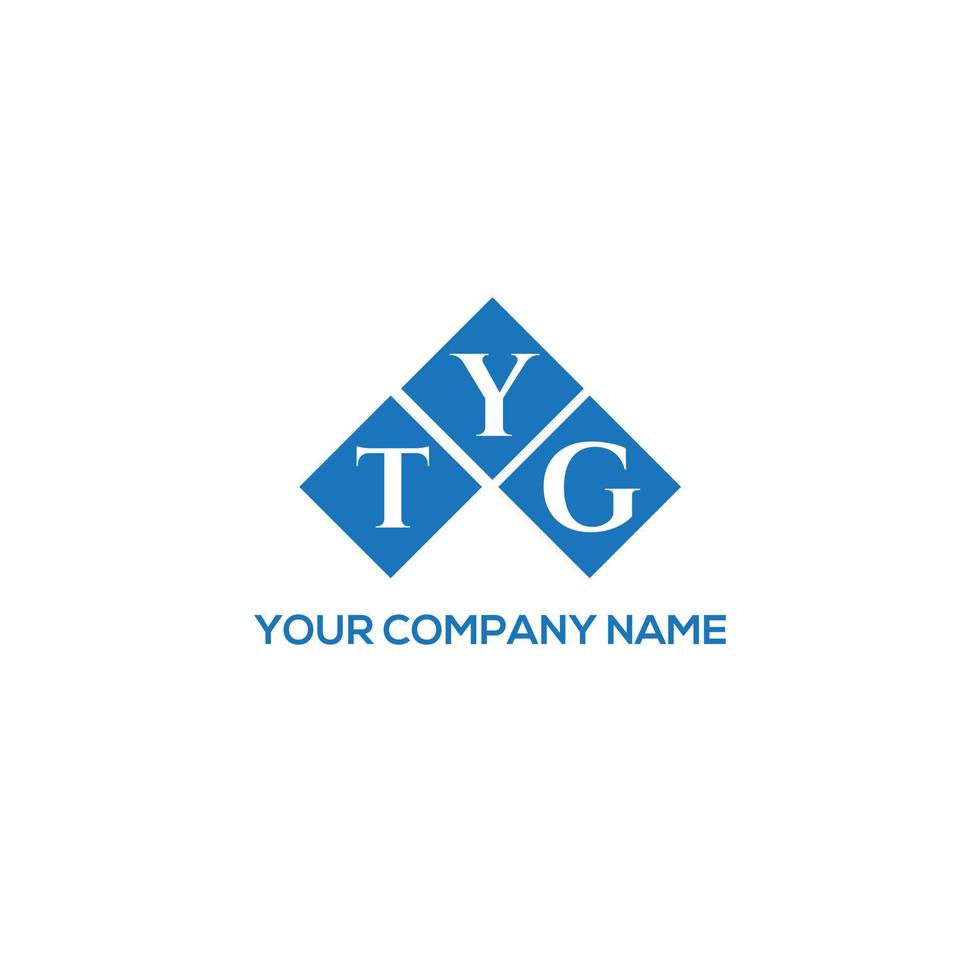 TYG-Brief-Logo-Design auf weißem Hintergrund. tyg kreatives Initialen-Buchstaben-Logo-Konzept. tyg-Briefgestaltung. vektor