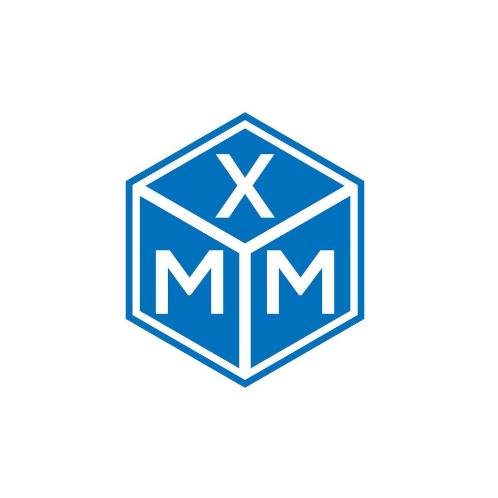 xmm brev logotyp design på vit bakgrund. xmm kreativa initialer bokstavslogotyp koncept. xmm bokstavsdesign. vektor