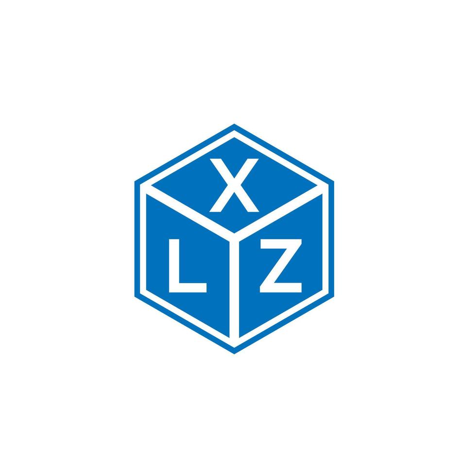 xlz brev logotyp design på vit bakgrund. xlz kreativa initialer brev logotyp koncept. xlz bokstavsdesign. vektor