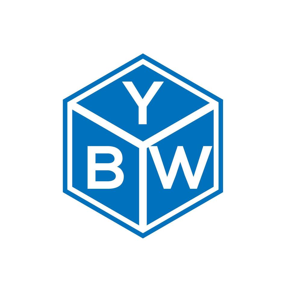 Ybw-Brief-Logo-Design auf weißem Hintergrund. ybw kreative Initialen schreiben Logo-Konzept. ybw Briefgestaltung. vektor