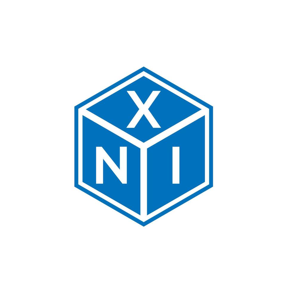 xni brev logotyp design på vit bakgrund. xni kreativa initialer bokstavslogotyp koncept. xni bokstavsdesign. vektor