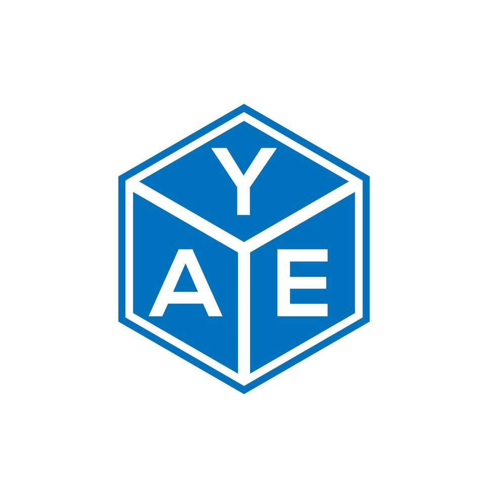 YaE-Brief-Logo-Design auf weißem Hintergrund. yae kreative Initialen schreiben Logo-Konzept. yae Briefgestaltung. vektor