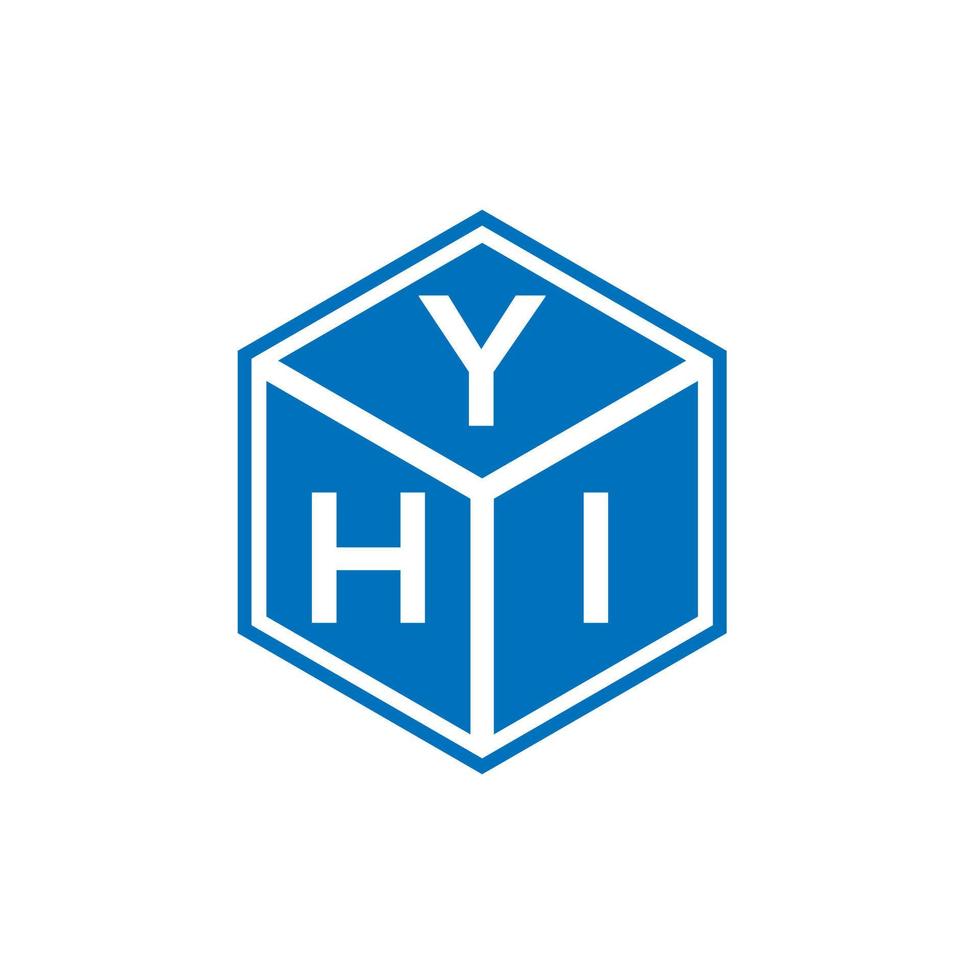 yhi brev logotyp design på vit bakgrund. yhi kreativa initialer bokstavslogotyp koncept. yhi bokstavsdesign. vektor