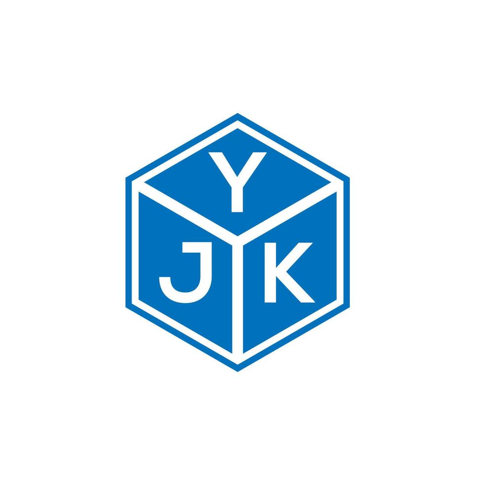 yjk brev logotyp design på vit bakgrund. yjk kreativa initialer bokstavslogotyp koncept. yjk bokstavsdesign. vektor