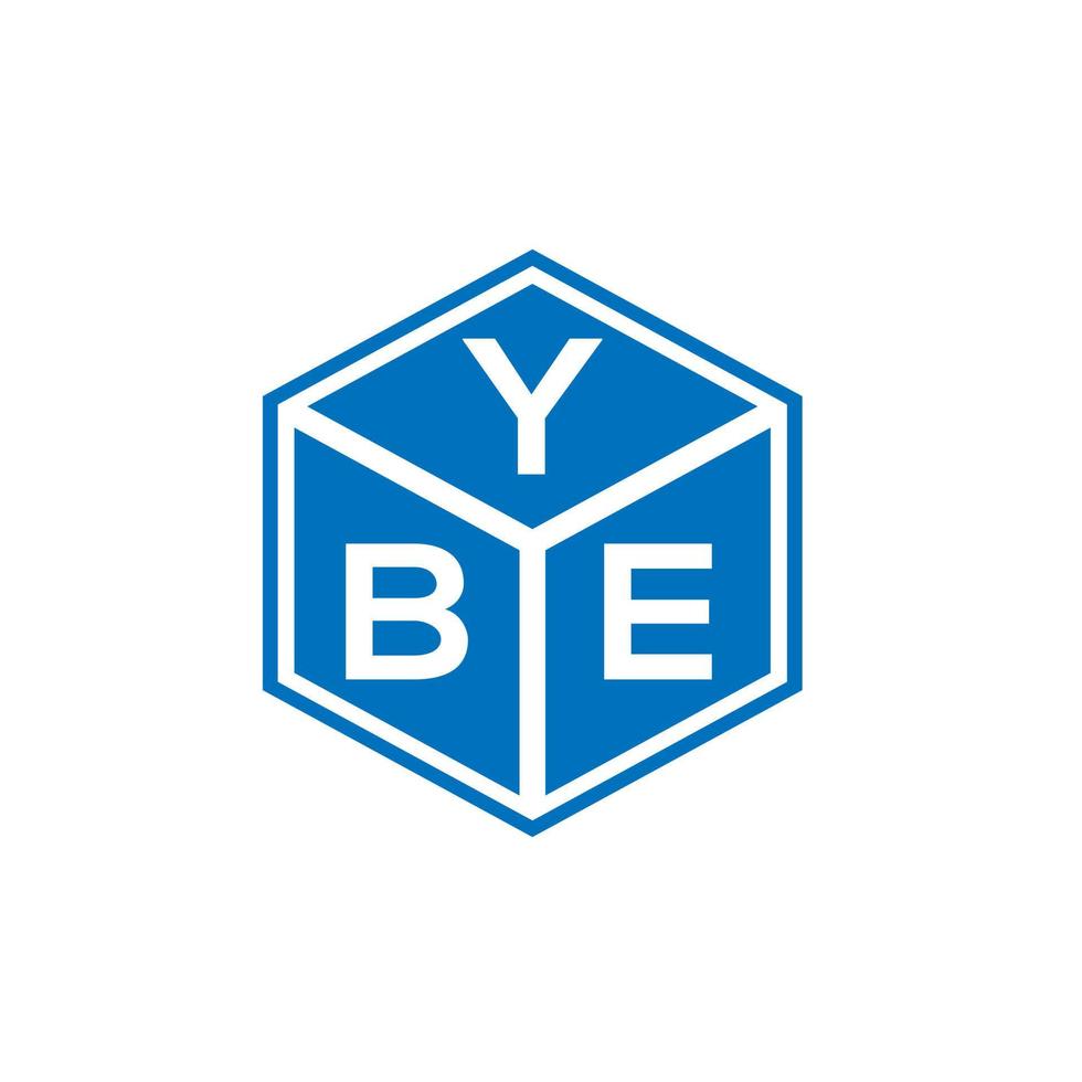 ybe brev logotyp design på vit bakgrund. ybe kreativa initialer brev logotyp koncept. ybe bokstavsdesign. vektor