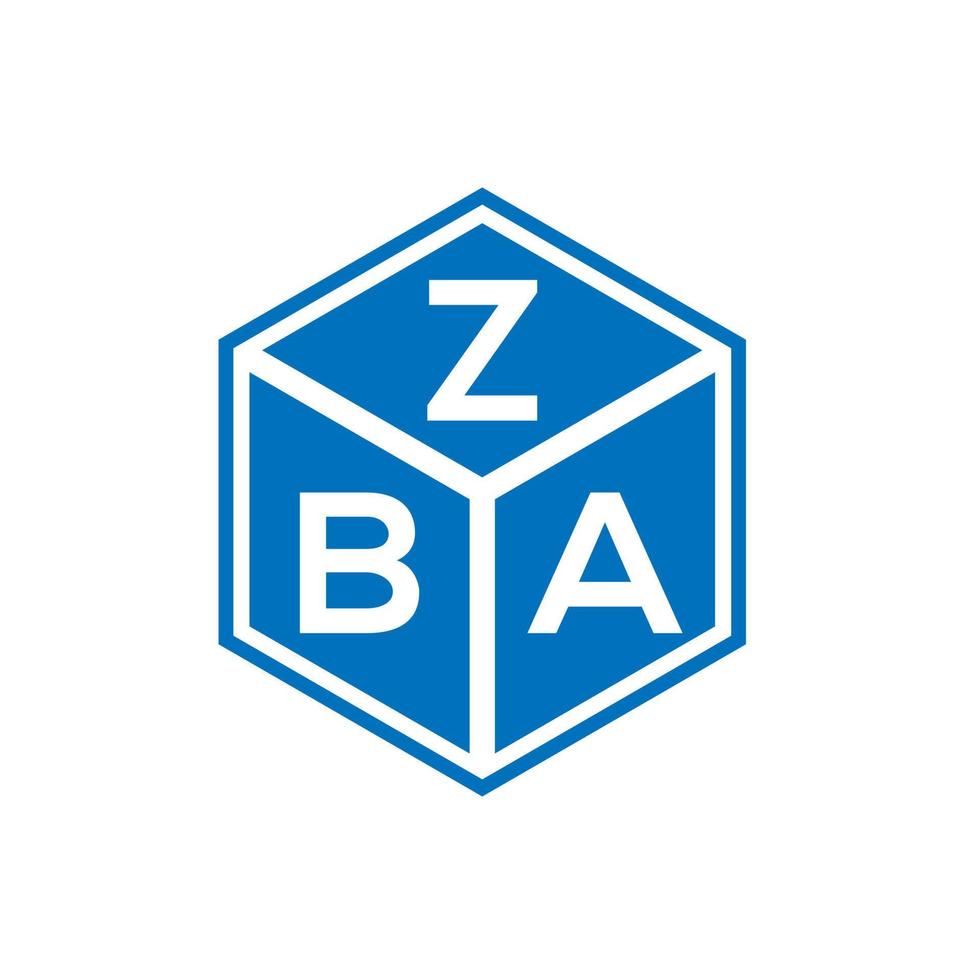 zba brev logotyp design på vit bakgrund. zba kreativa initialer brev logotyp koncept. zba bokstavsdesign. vektor