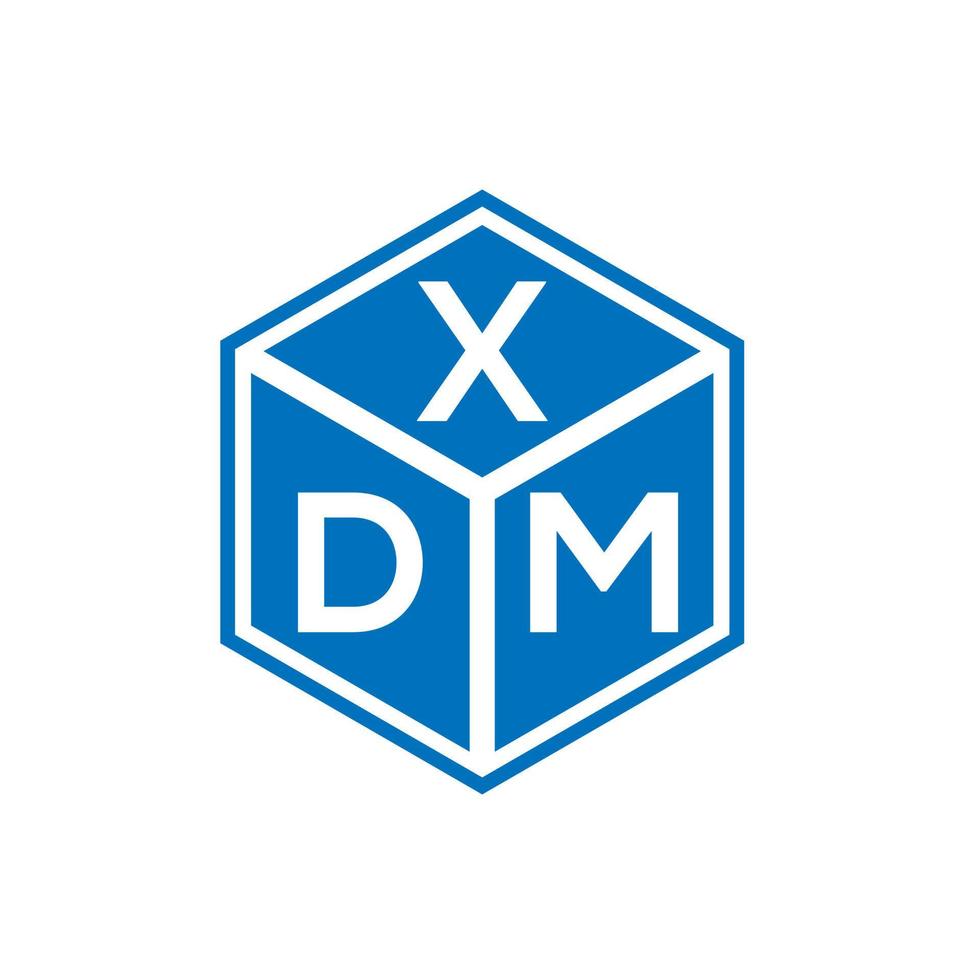 xdm brev logotyp design på vit bakgrund. xdm kreativa initialer bokstavslogotyp koncept. xdm brev design. vektor