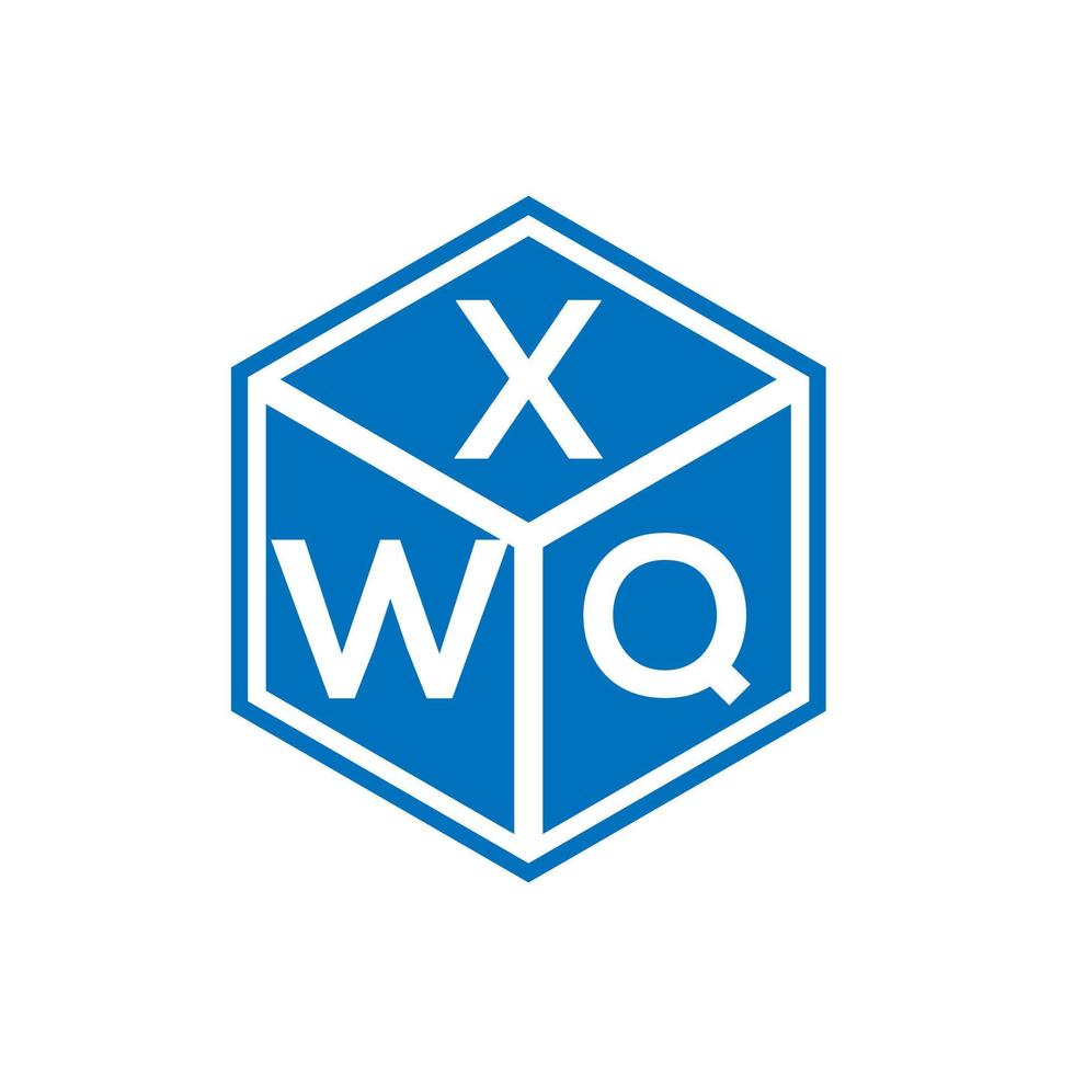 xwq brev logotyp design på vit bakgrund. xwq kreativa initialer bokstavslogotyp koncept. xwq bokstavsdesign. vektor