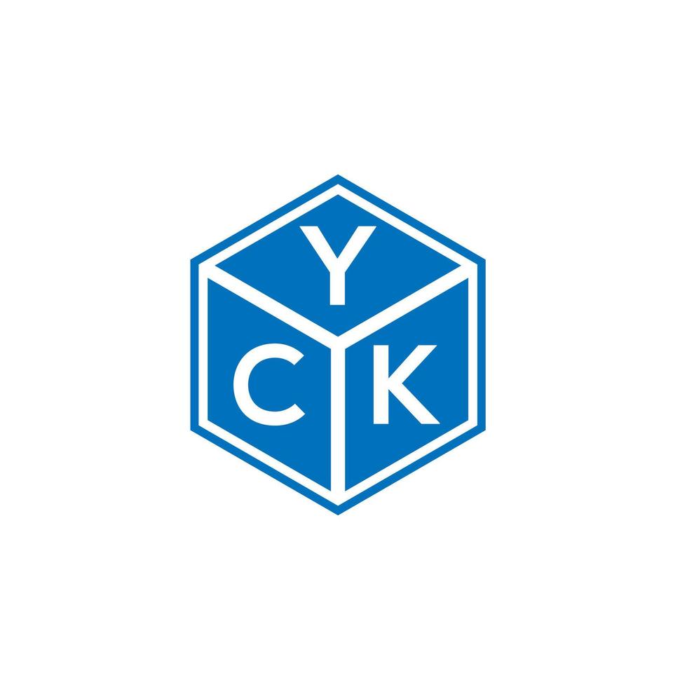 Yck-Brief-Logo-Design auf weißem Hintergrund. yck kreative Initialen schreiben Logo-Konzept. Yck-Buchstaben-Design. vektor