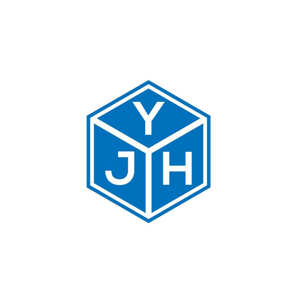 yjh-Buchstaben-Logo-Design auf weißem Hintergrund. yjh kreative Initialen schreiben Logo-Konzept. yjh Briefgestaltung. vektor
