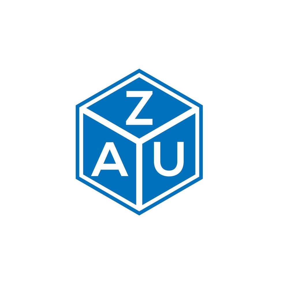 zau-Buchstaben-Logo-Design auf weißem Hintergrund. zau kreative Initialen schreiben Logo-Konzept. zau Briefgestaltung. vektor