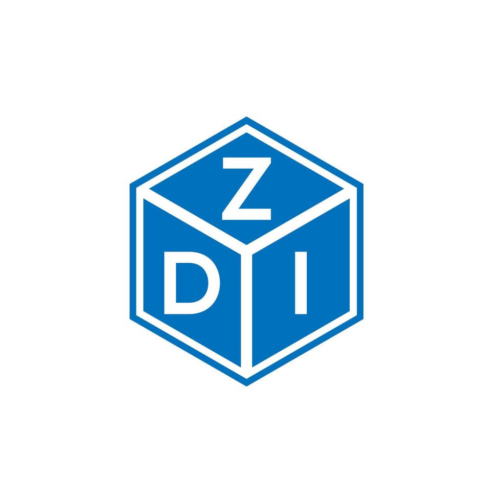 zdi-Brief-Logo-Design auf weißem Hintergrund. zdi kreative Initialen schreiben Logo-Konzept. zdi Briefgestaltung. vektor