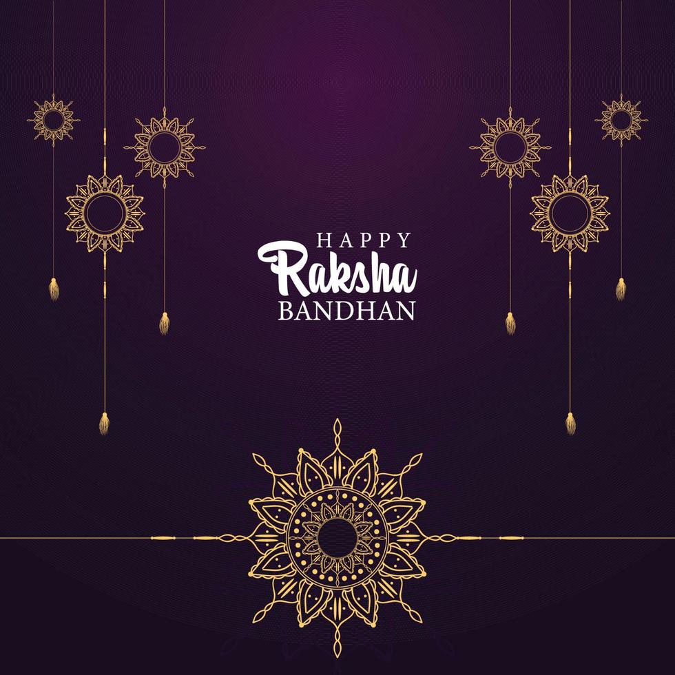 glücklicher Hintergrund des indischen Festfestes Raksha Bandhan vektor