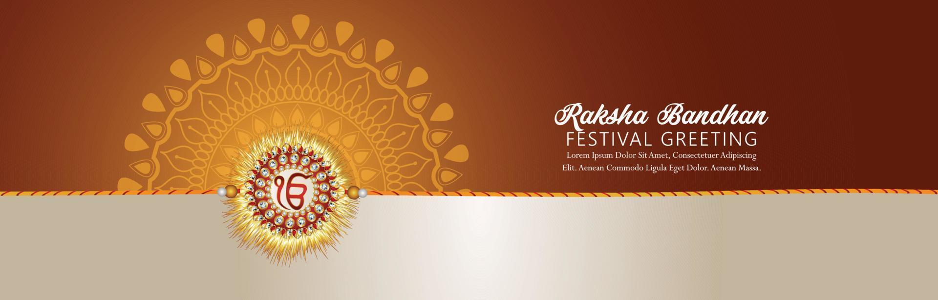 raksha bandhan indischer festivalfeierhintergrund vektor