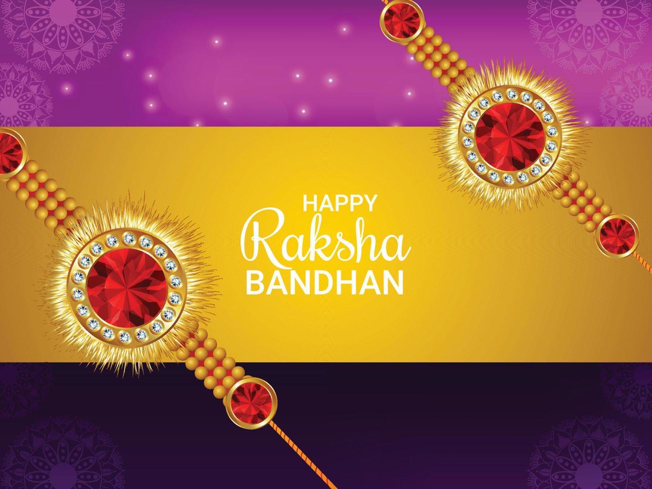 kreatives Designkonzept für glücklichen Raksha-Bandhan-Hintergrund vektor