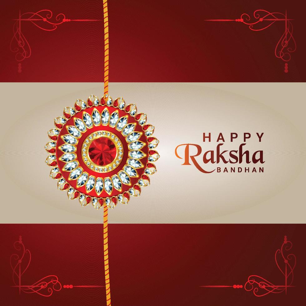 raksha bandhan indischer festivalfeierhintergrund vektor