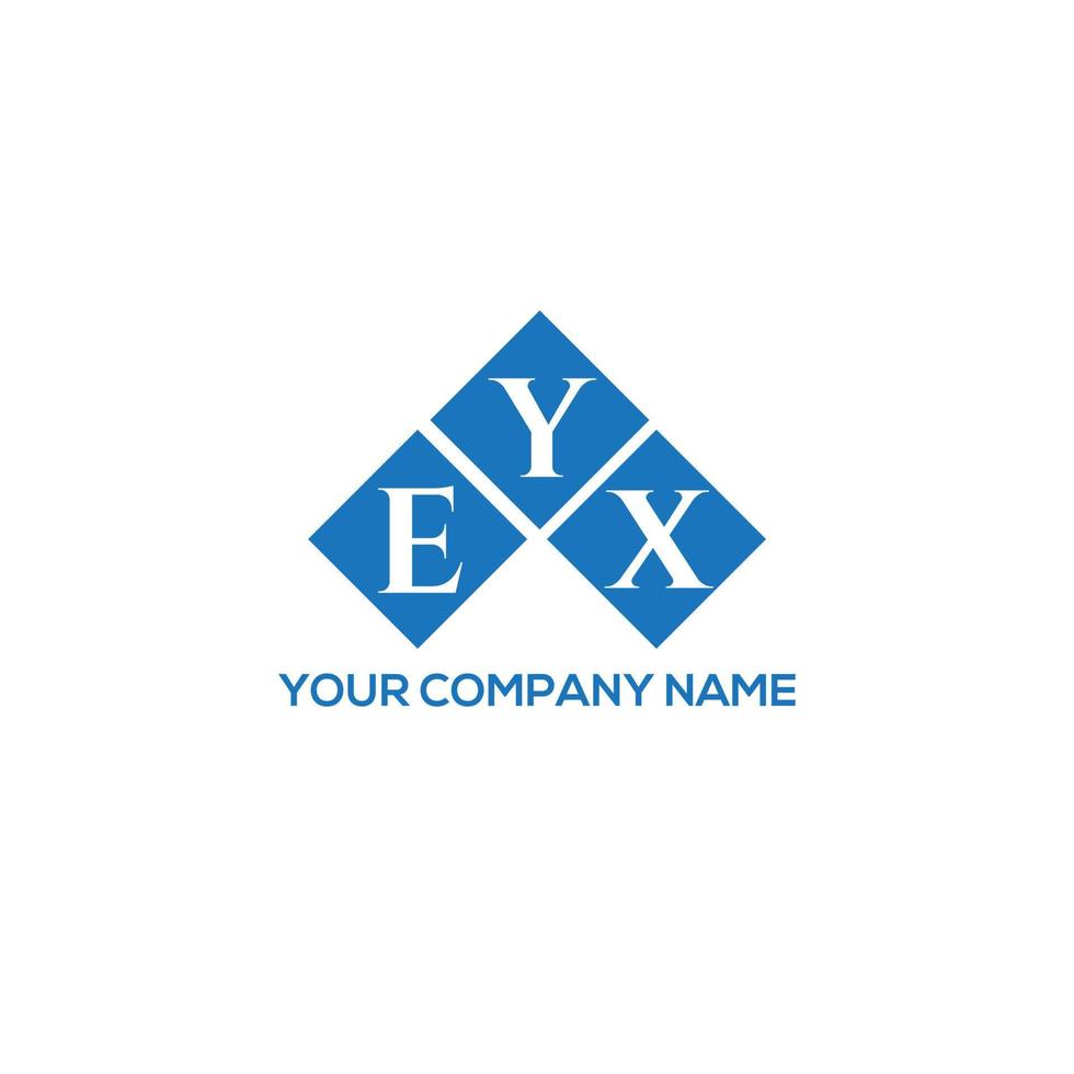 Eyx-Brief-Logo-Design auf weißem Hintergrund. eyx kreative Initialen schreiben Logo-Konzept. Eyx-Buchstaben-Design. vektor