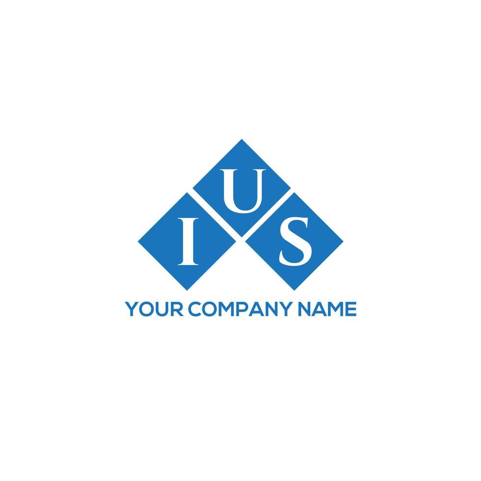 ius brev logotyp design på vit bakgrund. ius kreativa initialer brev logotyp koncept. ius bokstavsdesign. vektor