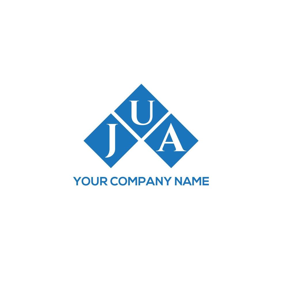 Jua-Buchstaben-Logo-Design auf weißem Hintergrund. jua kreatives Initialen-Buchstaben-Logo-Konzept. jua Briefgestaltung. vektor