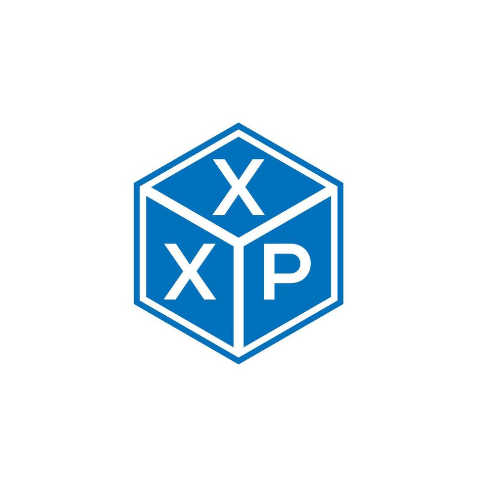 xxp-Brief-Logo-Design auf weißem Hintergrund. xxp kreative Initialen schreiben Logo-Konzept. xxp Briefgestaltung. vektor