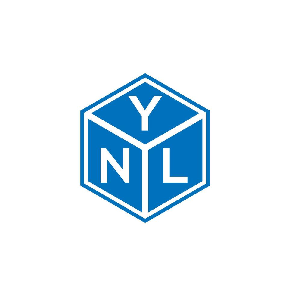 YNL-Brief-Logo-Design auf weißem Hintergrund. ynl kreative Initialen schreiben Logo-Konzept. ynl Briefgestaltung. vektor