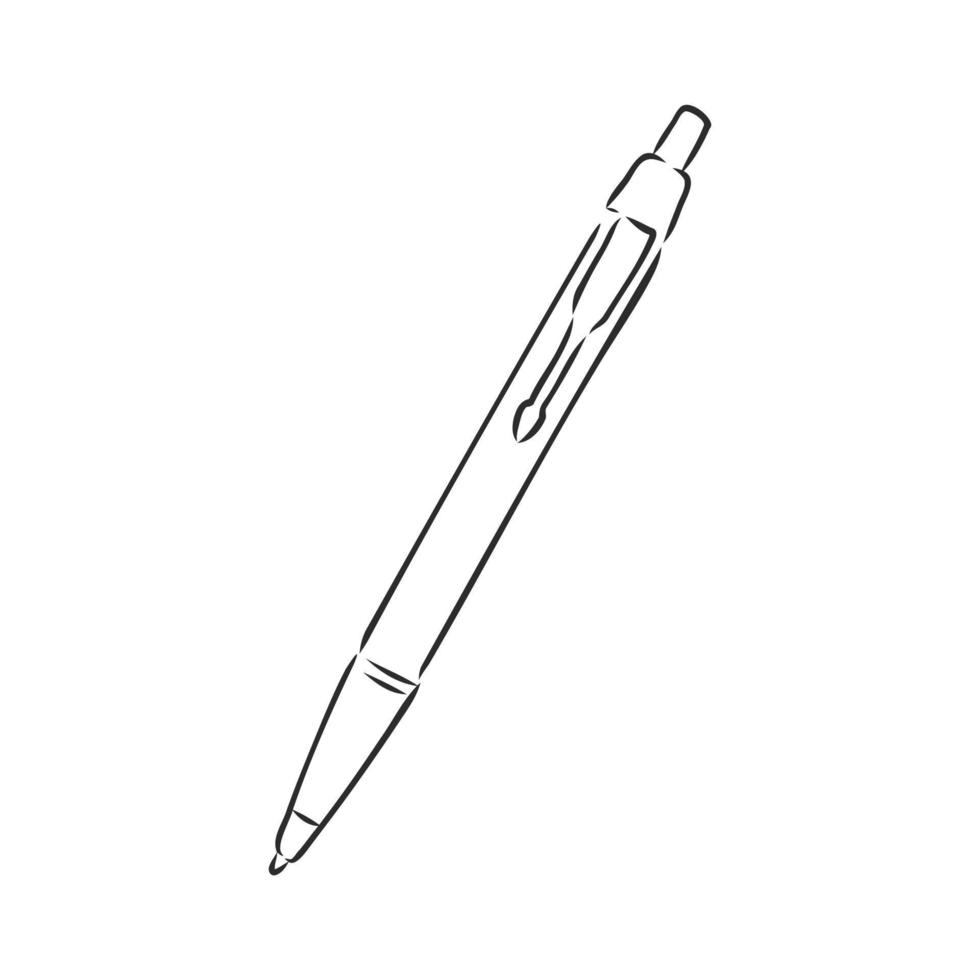 penna vektor skiss