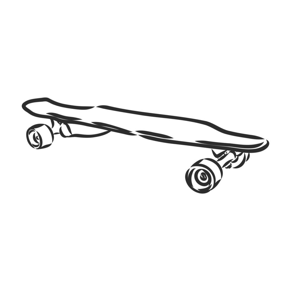 skateboard vektor skiss