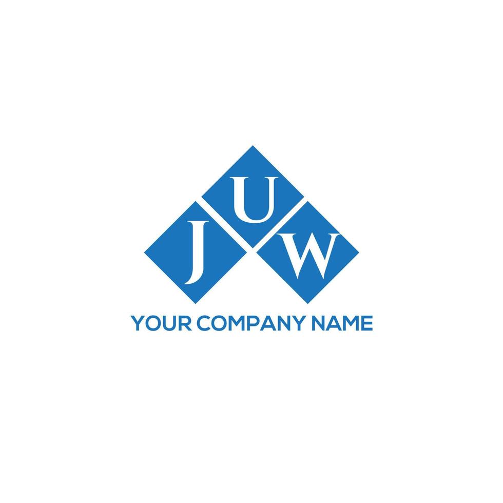 juw letter design.juw letter logotyp design på vit bakgrund. juw kreativa initialer brev logotyp koncept. juw bokstavsdesign. vektor