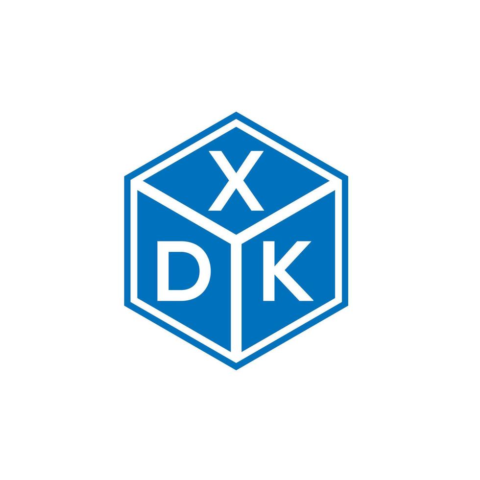 xdk brev logotyp design på vit bakgrund. xdk kreativa initialer brev logotyp koncept. xdk bokstavsdesign. vektor