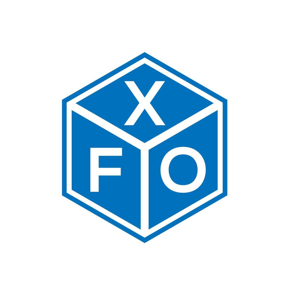 XFO-Brief-Logo-Design auf weißem Hintergrund. xfo kreatives Initialen-Buchstaben-Logo-Konzept. XFO-Briefdesign. vektor