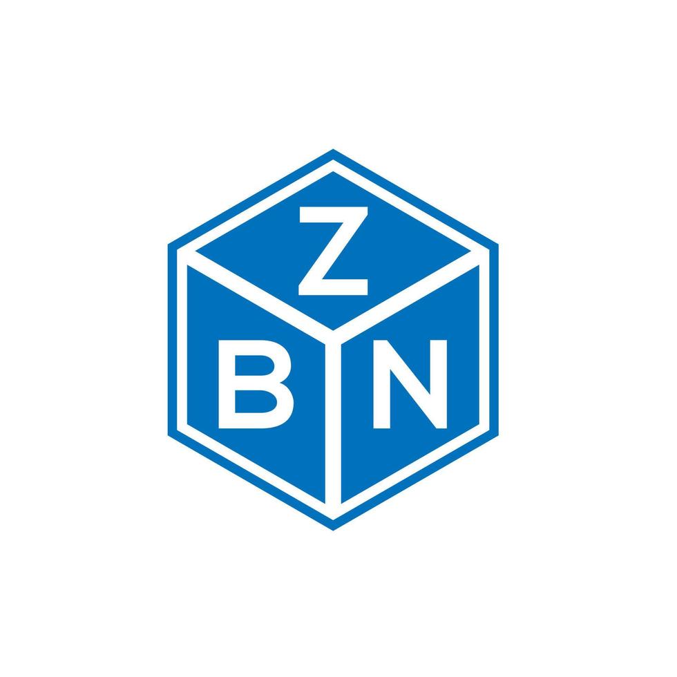 zbn-Brief-Logo-Design auf weißem Hintergrund. zbn kreatives Initialen-Buchstaben-Logo-Konzept. zbn Briefgestaltung. vektor