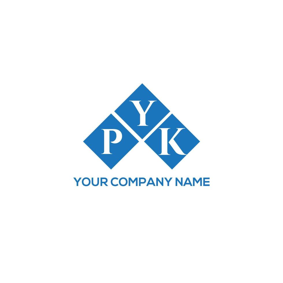 pyk brev logotyp design på vit bakgrund. pyk kreativa initialer brev logotyp koncept. pyk bokstavsdesign. vektor