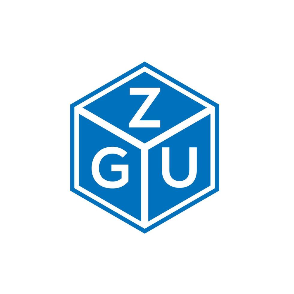 zgu-Buchstaben-Logo-Design auf weißem Hintergrund. zgu kreative Initialen schreiben Logo-Konzept. zgu Briefgestaltung. vektor