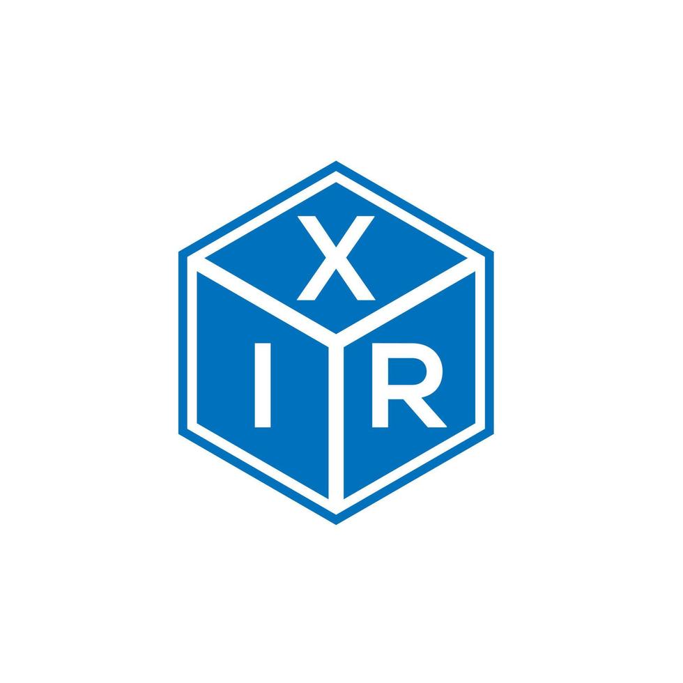 Xir-Brief-Logo-Design auf weißem Hintergrund. xir kreative Initialen schreiben Logo-Konzept. Xir-Buchstaben-Design. vektor