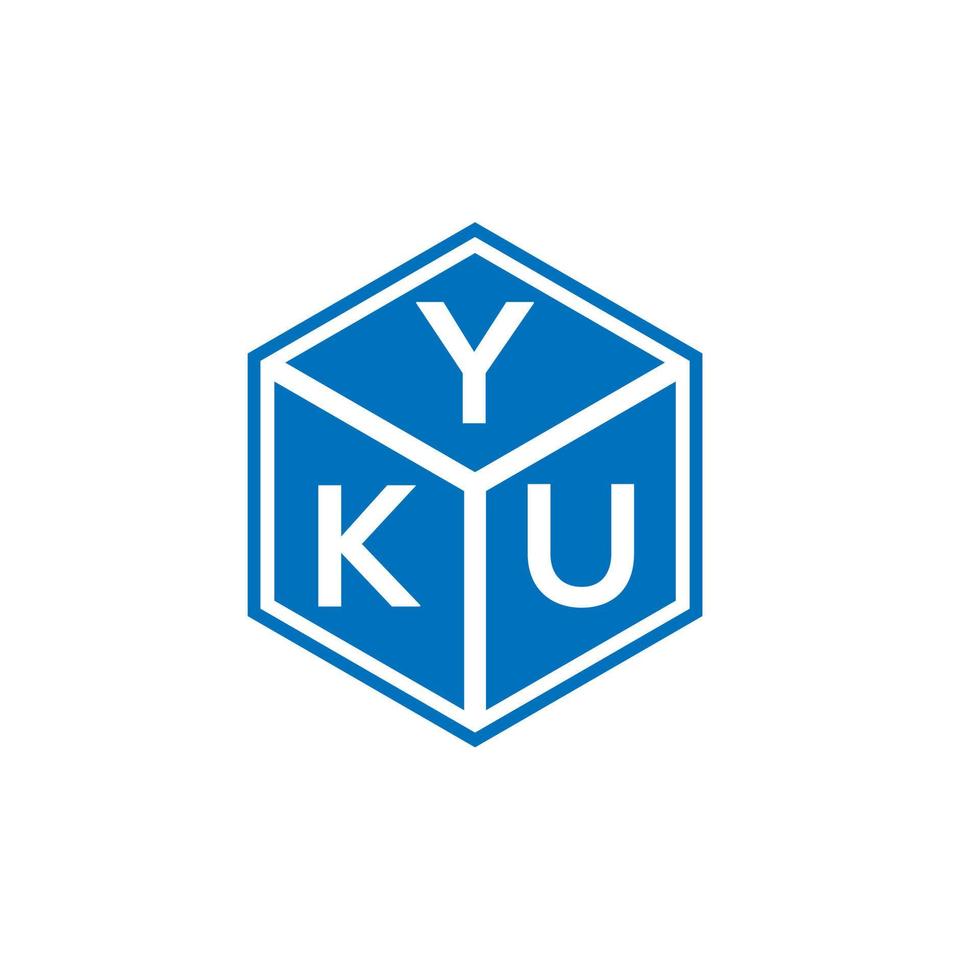 Yku-Brief-Logo-Design auf weißem Hintergrund. yku kreative Initialen schreiben Logo-Konzept. Yku-Buchstaben-Design. vektor