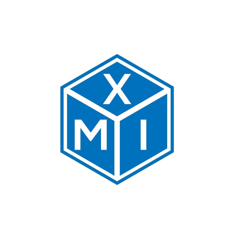 xmi brev logotyp design på vit bakgrund. xmi kreativa initialer bokstavslogotyp koncept. xmi bokstavsdesign. vektor