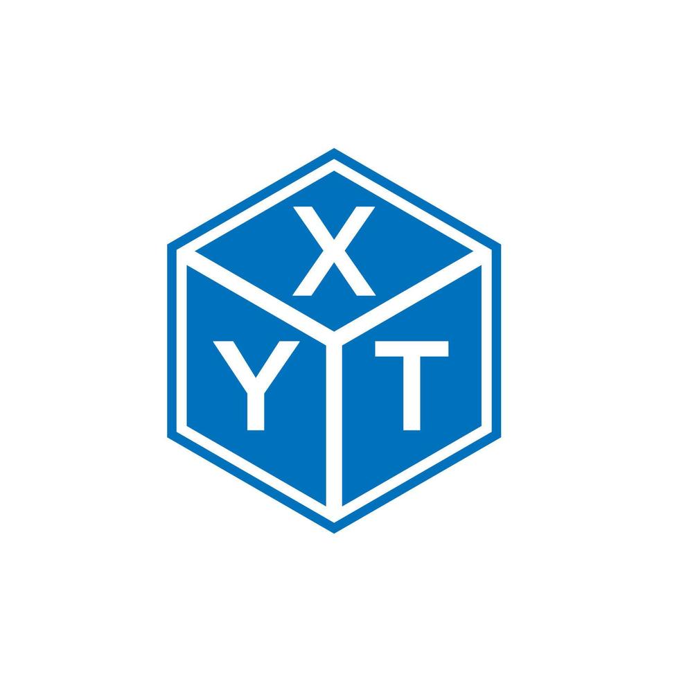 xyt-Buchstaben-Logo-Design auf weißem Hintergrund. xyt kreative Initialen schreiben Logo-Konzept. xyt-Buchstaben-Design. vektor