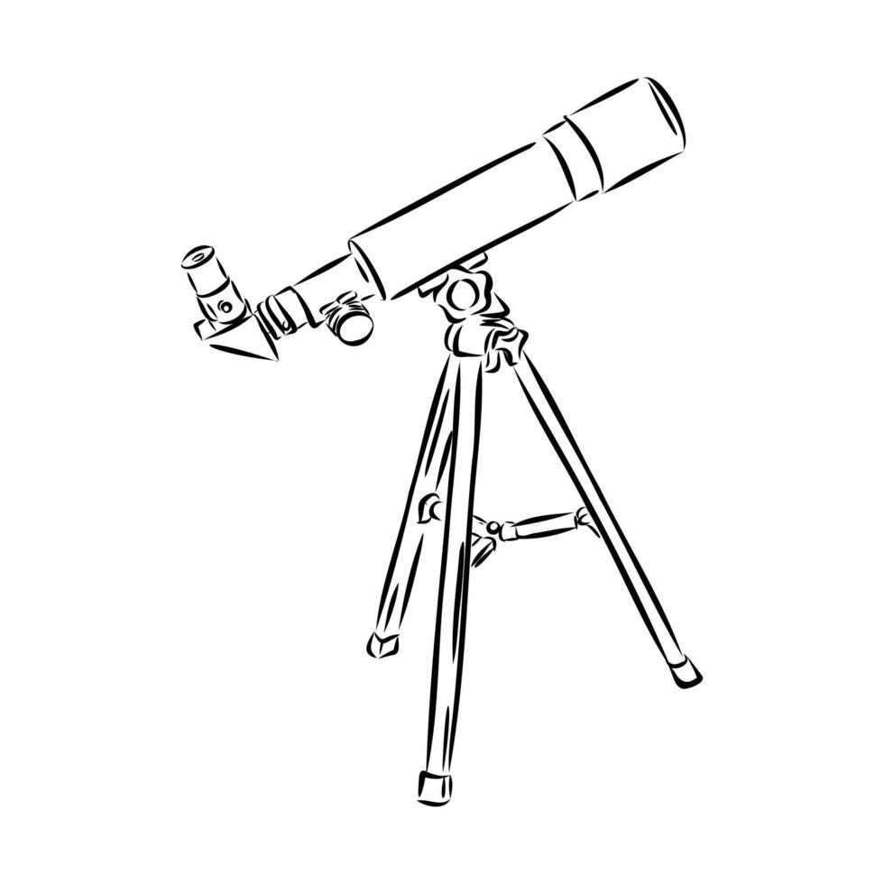 teleskop vektor skiss